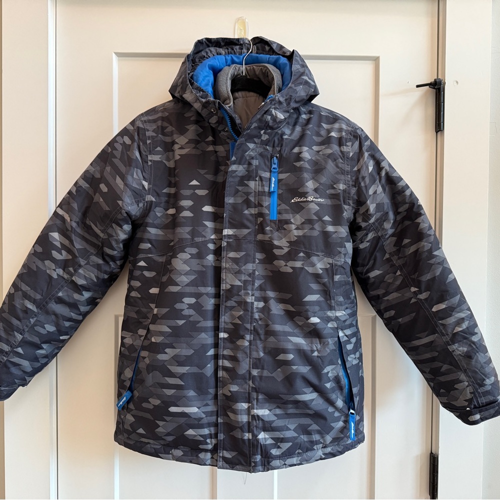 Eddie Bauer Kids Ski Jacket Waterproof 3/1 Insulated Coat Removable Shell A20